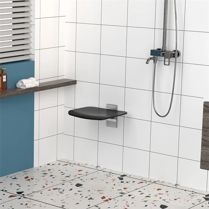 Black Shower Stool